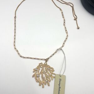 Tommy bahama brush gold necklace